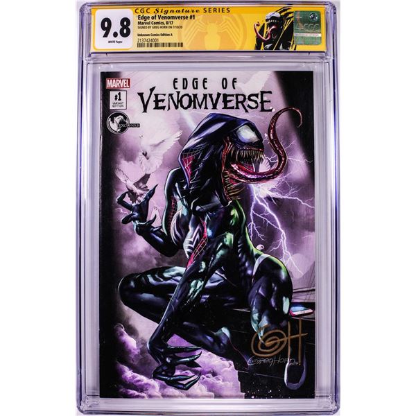Signature Series Marvel Comics Edge of Venomverse #1 Comic Book 8/17 CGC 9.8