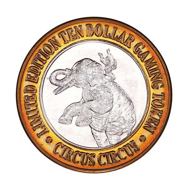 .999 Silver Circus Circus Hotel & Casino Reno, NV $10 Limited Edition Gaming Token
