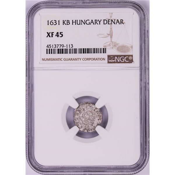 1631 KB Hungary Denar 'Madonna and Child' Coin NGC XF45