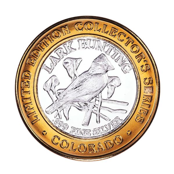 .999 Silver The Great State of Colorado Collector's Series Gaming Token