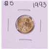 Image 1 : 1993 $5 American Gold Eagle Coin