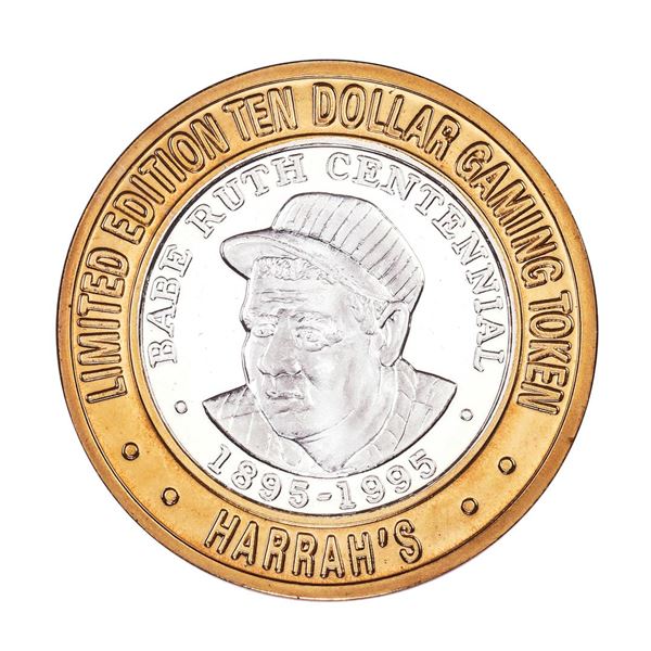 .999 Silver Harrah's Reno, Nevada $10 Casino Limited Edition Gaming Token