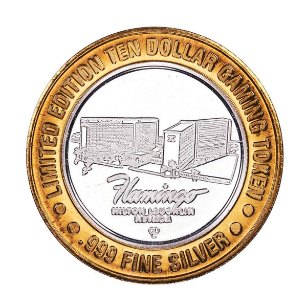 .999 Fine Silver Flamingo Casino Laughlin, NV $10 Limited Edition Gaming Token
