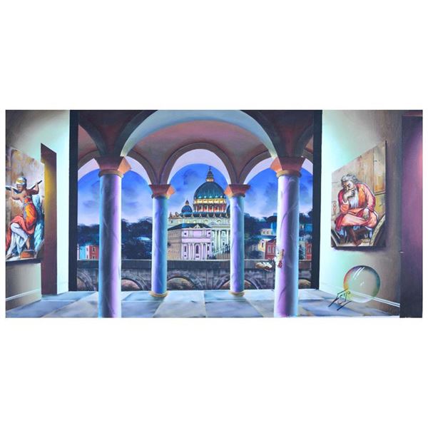 Ferjo "Roman View" Original Oil On Canvas