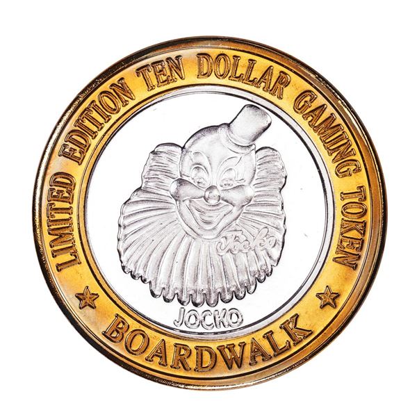 .999 Silver Boardwalk Casino Las Vegas, Nevada $10 Limited Edition Gaming Token
