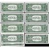 Image 2 : Lot of (9) 1957/1957A/1957B $1 Silver Certificate Star Notes
