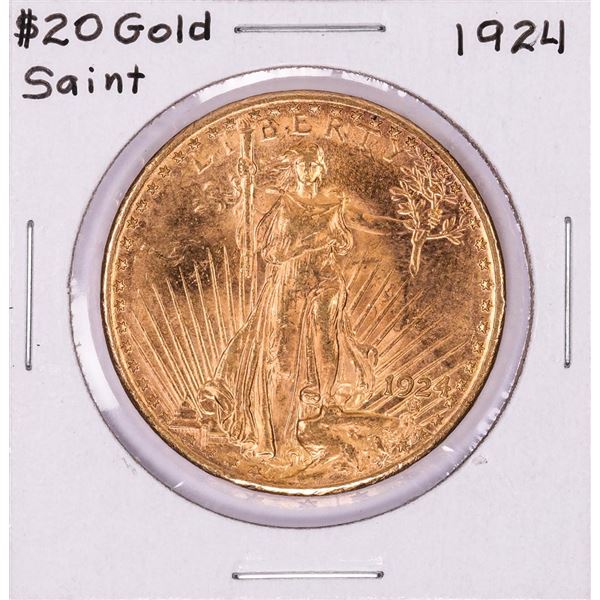 1924 $20 St Gaudens Double Eagle Gold Coin