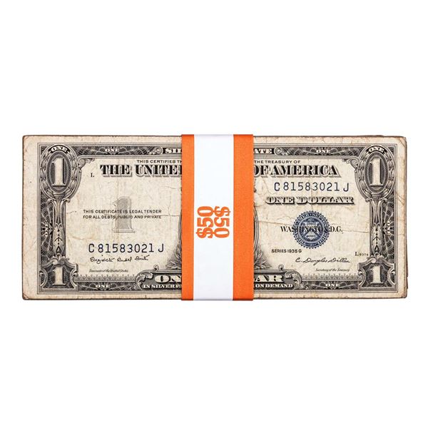 Lot of (50) 1935 $1 Silver Certificate Notes