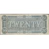 Image 2 : 1864 $20 The Confederate States of America Note
