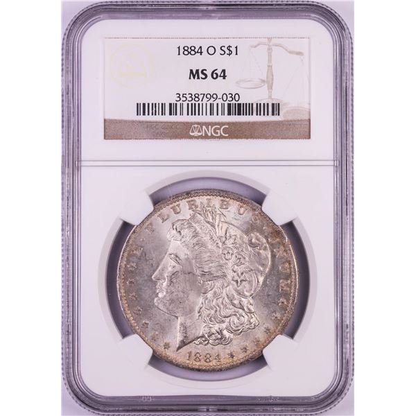 1884-O $1 Morgan Silver Dollar Coin NGC MS64