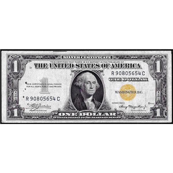 1935A $1 North Africa WWII Emergency Issue Silver Certificate Note