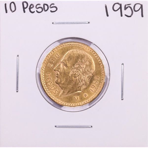 1959 Mexico Diez Pesos Gold Coin