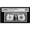 Image 1 : 1934 $1 Funnyback Silver Certificate Star Note Fr.1606* PMG Choice Uncirculated 63EPQ