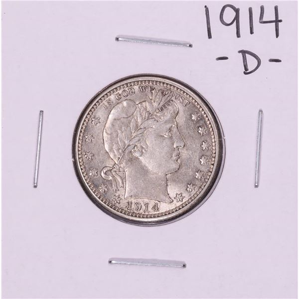 1914-D Barber Quarter Coin