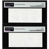 Image 2 : Set of Giori Test Note Washington & Lincoln Memorial PMG Gem Uncirculated 66EPQ