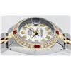 Image 9 : Rolex Ladies Two Tone Diamond & Ruby Oyster Perpetual Datejust Wristwatch