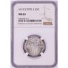 Image 1 : 1917-D Type 2 Standing Liberty Quarter Coin NGC MS63
