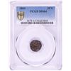 Image 1 : 1860 Three Cent Silver Coin PCGS MS64