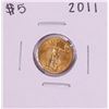 Image 1 : 2011 $5 American Gold Eagle Coin