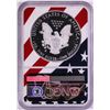 Image 2 : 2018-W $1 Proof American Silver Eagle Coin NGC PF69 Ultra Cameo Congratulations Flag