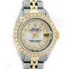 Image 1 : Rolex Ladies Two Tone MOP String Diamond Oyster Perpetual Datejust Wristwatch