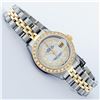 Image 3 : Rolex Ladies Two Tone MOP String Diamond Oyster Perpetual Datejust Wristwatch