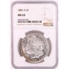 Image 1 : 1881-S $1 Morgan Silver Dollar Coin NGC MS63 Great Toning