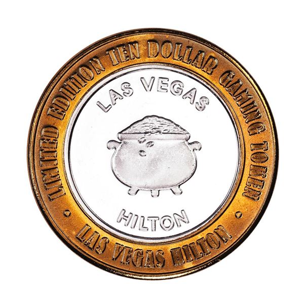 .999 Silver Las Vegas Hilton Nevada $10 Casino Limited Edition Gaming Token
