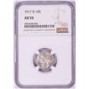 Image 1 : 1917-D Mercury Dime Coin NGC AU55