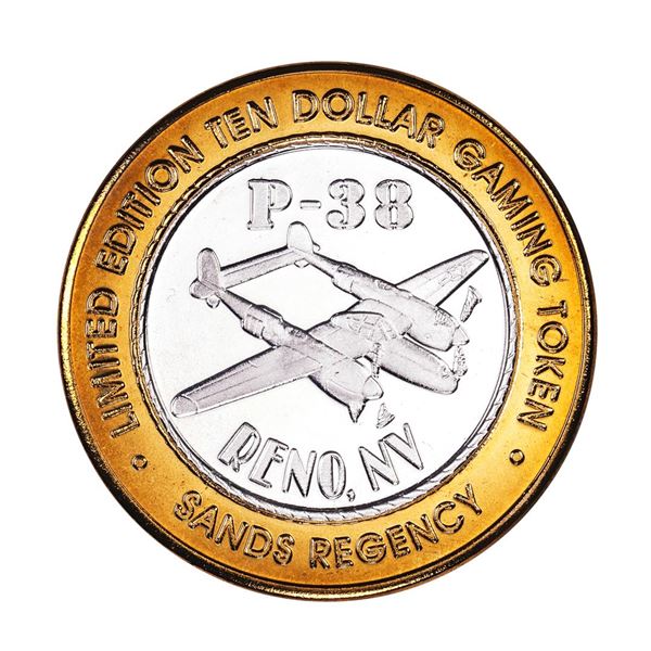 .999 Fine Silver The Sands Regency Reno, Nevada $10 Limited Edition Gaming Token