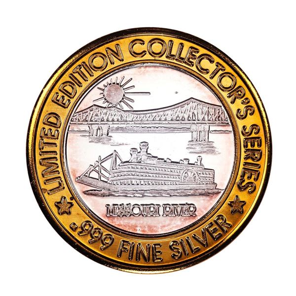 .999 Fine Silver Station Casino St Charles Missouri $10 Limited Edition Gaming Token