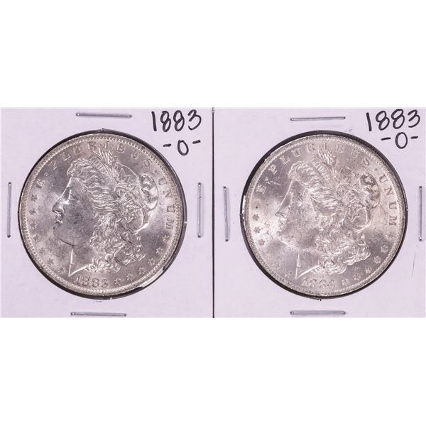 Lot of (2) 1883-O $1 Morgan Silver Dollar Coins