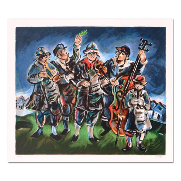 Bergner (1920-2017) "Klezmer" Limited Edition Lithograph On Paper