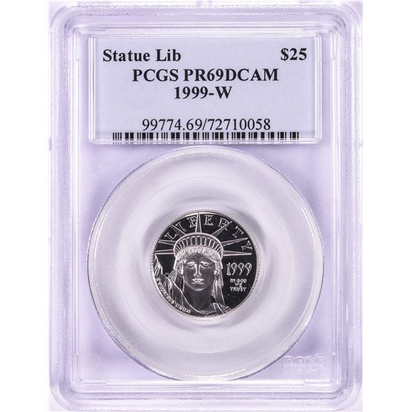 1999-W $25 Proof Platinum American Liberty Coin PCGS PR69DCAM