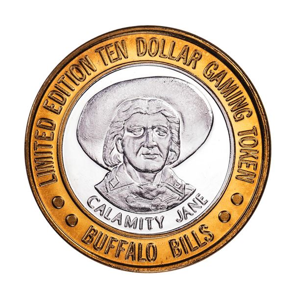 .999 Fine Silver Buffalo Bills Primm, Nevada $10 Casino Limited Edition Gaming Token