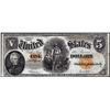 Image 1 : 1907 $5 Woodchopper Legal Tender Note