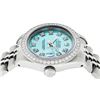 Image 8 : Rolex Ladies Stainless Steel Ice Blue Diamond Datejust Wristwatch