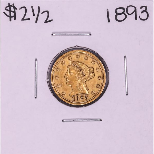 1893 $2 1/2 Liberty Head Quarter Eagle Gold Coin