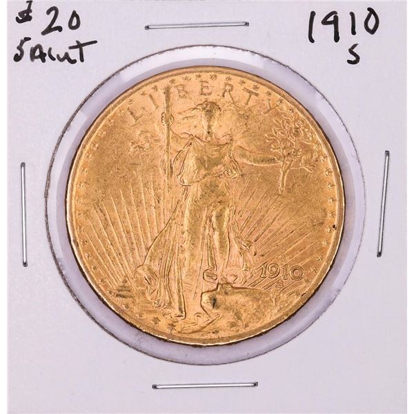 1910-S $20 St. Gaudens Double Eagle Gold Coin