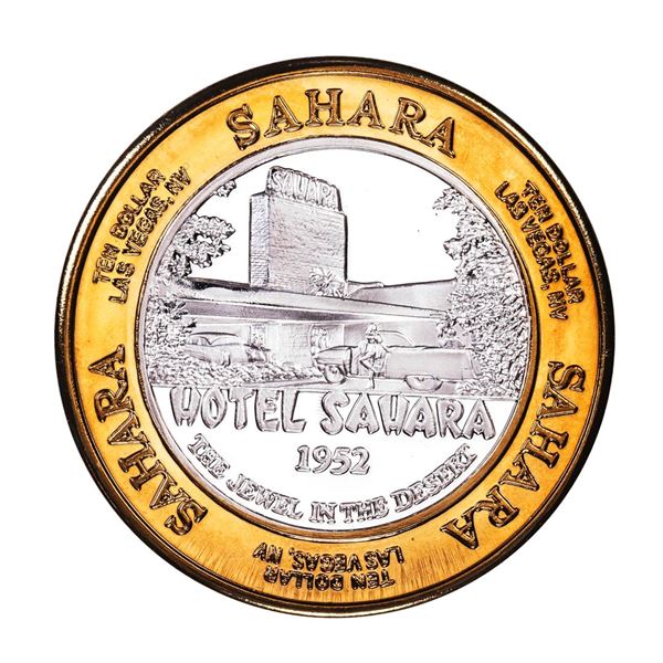 .999 Silver Sahara Las Vegas, Nevada $10 Casino Limited Edition Gaming Token