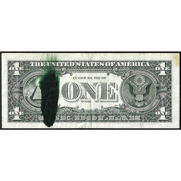 1977A $1 Federal Reserve Note Ink Smear Error