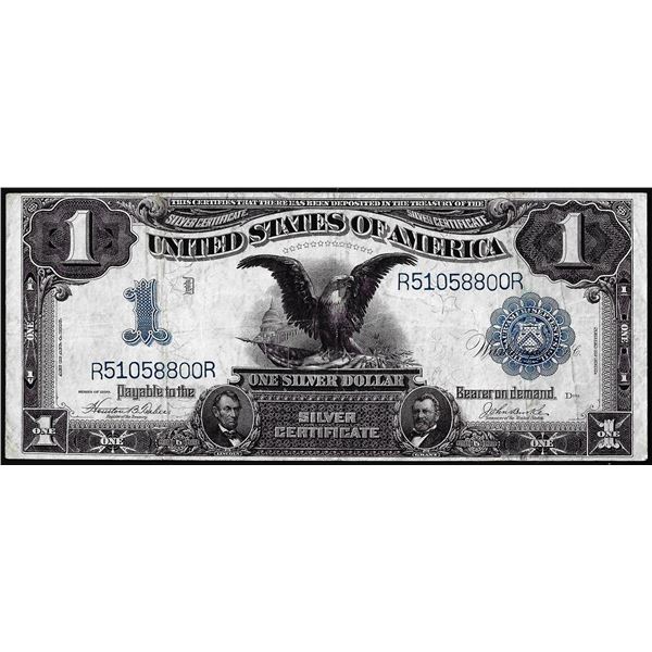 1899 $1 Black Eagle Silver Certificate Note