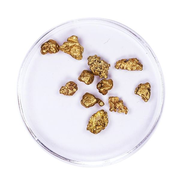 Lot of Gold Nuggets 4.11 grams Total Weight