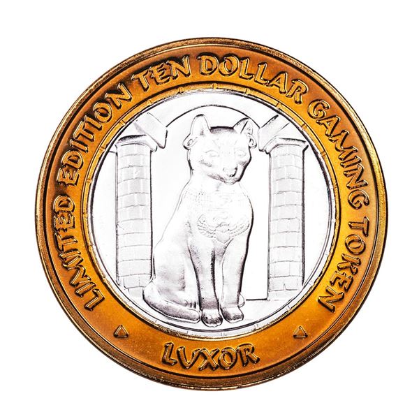 .999 Fine Silver Luxor Las Vegas, Nevada $10 Limited Edition Gaming Token