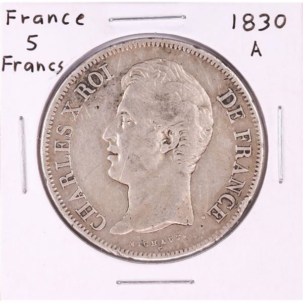 1830-A France 5 Francs Silver coin
