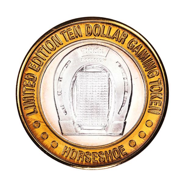 .999 Silver Binion's Horseshoe Las Vegas, NV $10 Casino Limited Edition Gaming Token
