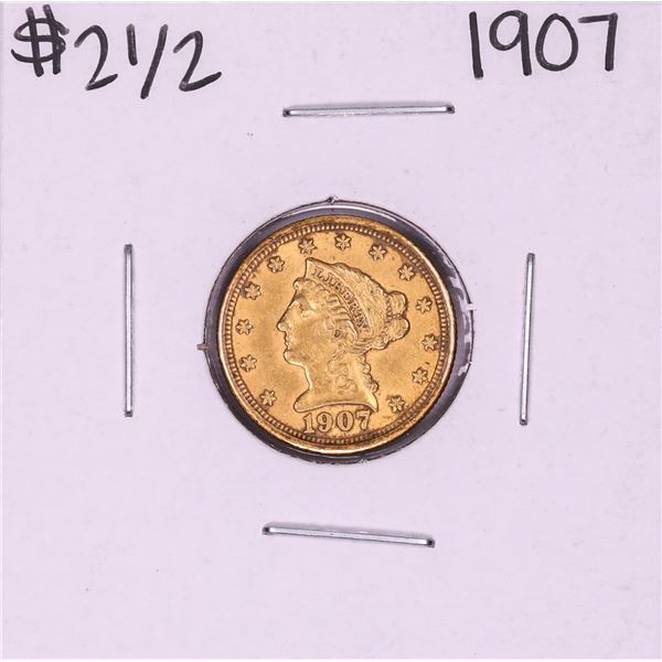 1907 $2 1/2 Liberty Head Quarter Eagle Gold Coin