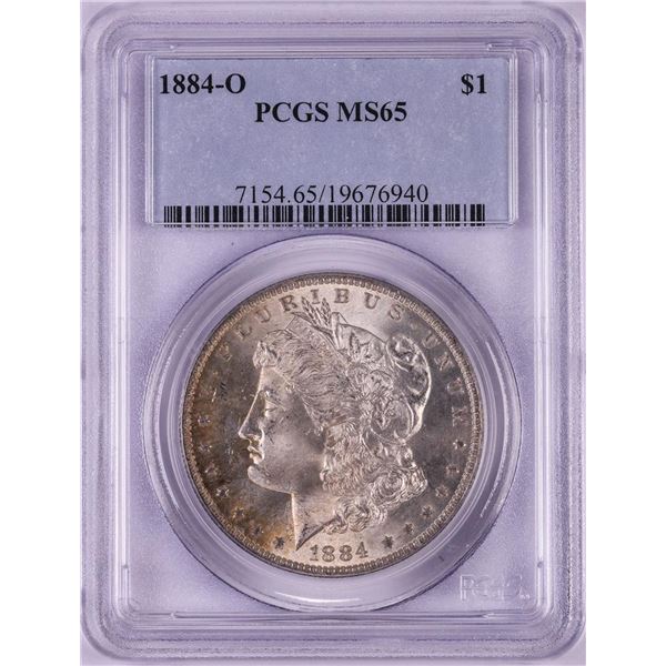 1884-O $1 Morgan Silver Dollar Coin PCGS MS65