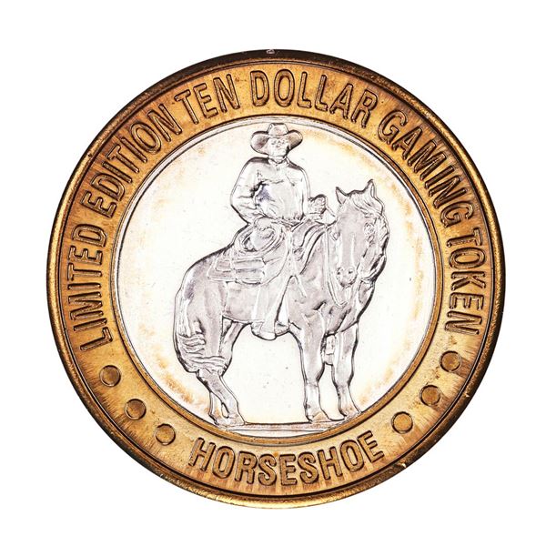 .999 Silver Horseshoe Las Vegas $10 Casino Limited Edition Gaming Token