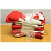 Image 1 : 6 PAIR ZENITH RED & WHITE INSULATED WORK GLOVES
